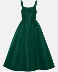 Carolina Herrera New York Abito midi in seta Verde