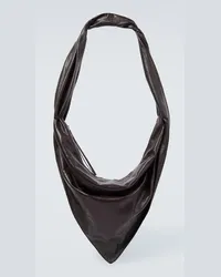 Christophe Lemaire Borsa a spalla Scarf in pelle Marrone