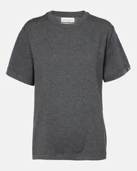 extreme cashmere T-shirt N°268 Cuba in cotone e cashmere Grigio