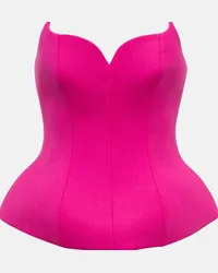 Giuseppe di Morabito Bustier in misto lana Rosa