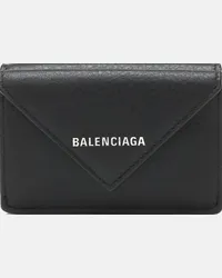 Balenciaga Portafoglio Papier Mini in pelle Nero