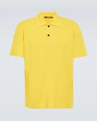 Jacquemus Polo Maille in piquét Giallo