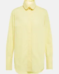 Patou Camicia oversize in popeline di cotone Giallo