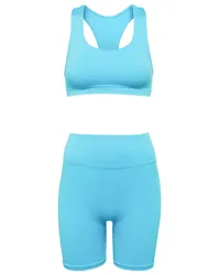 PRISM Top sportivo Elated e shorts Composed Blu