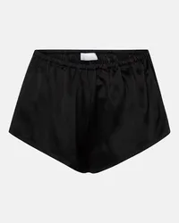 ASCENO Shorts Venice in raso di seta Nero