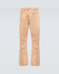 Dries van Noten Jeans in denim a gamba larga Arancione