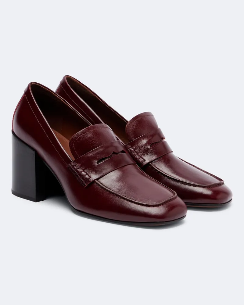 Dries van Noten Mocassini in pelle Rosso