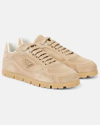 Prada Sneakers Trail in suede Beige