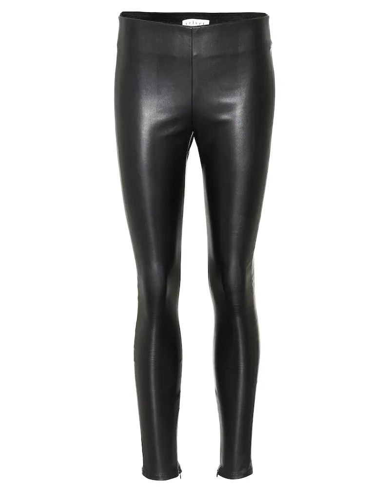 Velvet Leggings Berdine in similpelle Nero
