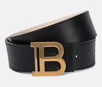 Balmain Cintura B-Belt in pelle Nero