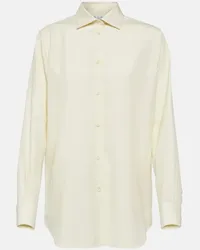 Loro Piana Camicia in seta Beige