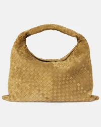 Bottega Veneta Borsa Hop Large in suede Marrone