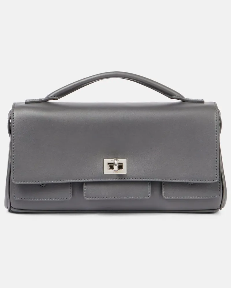 Balenciaga Borsa a tracolla Bel Air in pelle Grigio