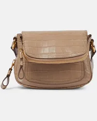 Tom Ford Borsa a spalla Jennifer Mini in pelle Beige