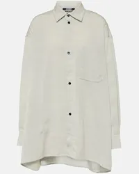 Jacquemus Camicia oversize Poche Grigio