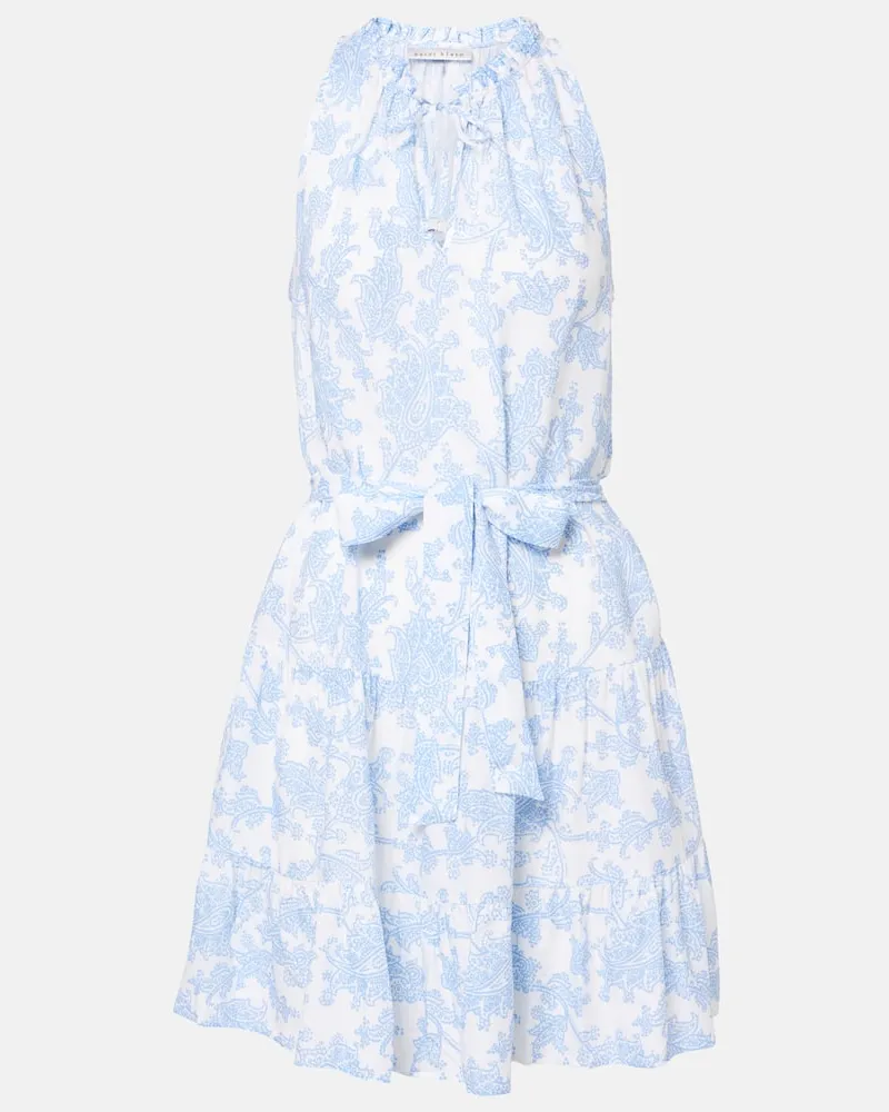 Heidi Klein Abito corto con stampa paisley Blu