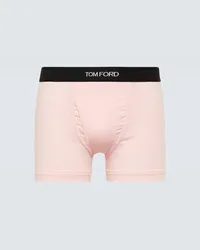 Tom Ford Boxer in jersey di misto cotone con logo Rosa