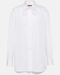 Gucci Camicia in popeline di cotone Bianco