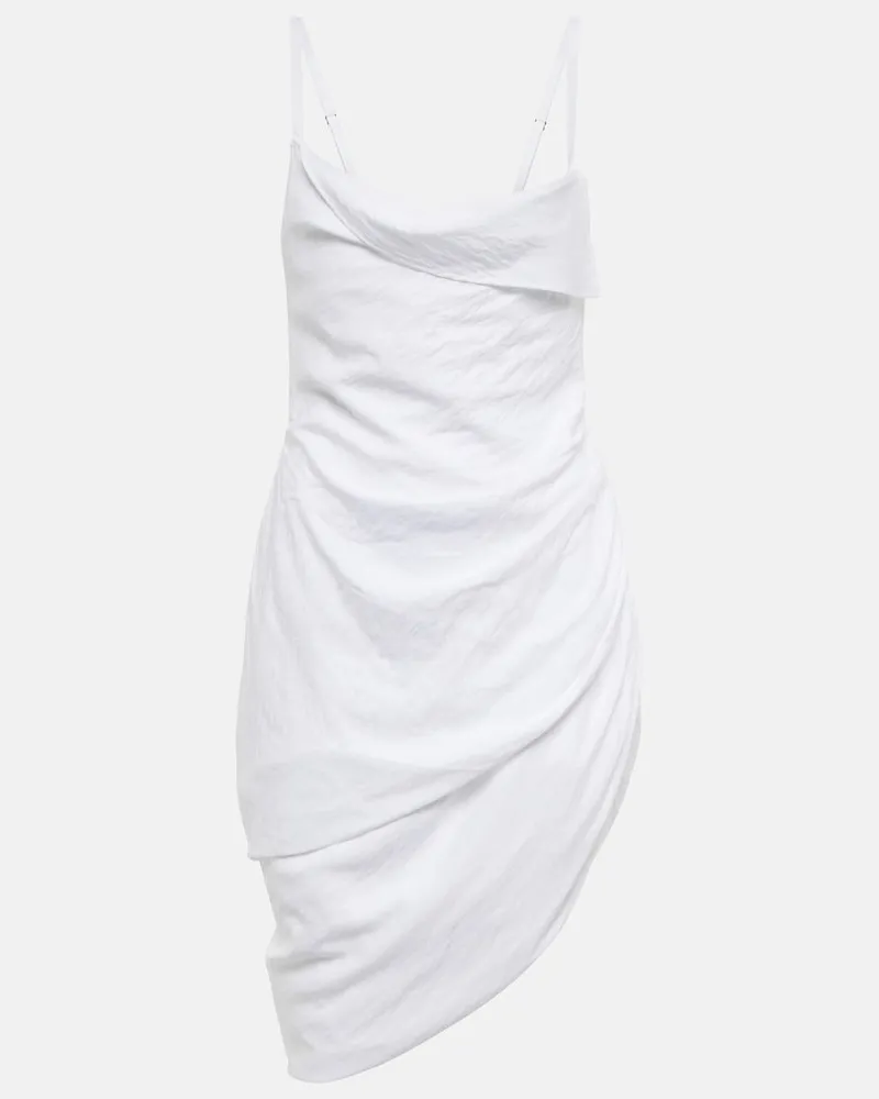 Jacquemus Miniabito Saudade in voile Bianco