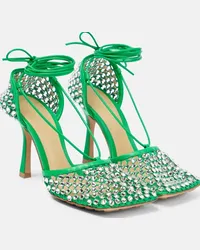 Bottega Veneta Pumps Sparkle Stretch con cristalli Verde