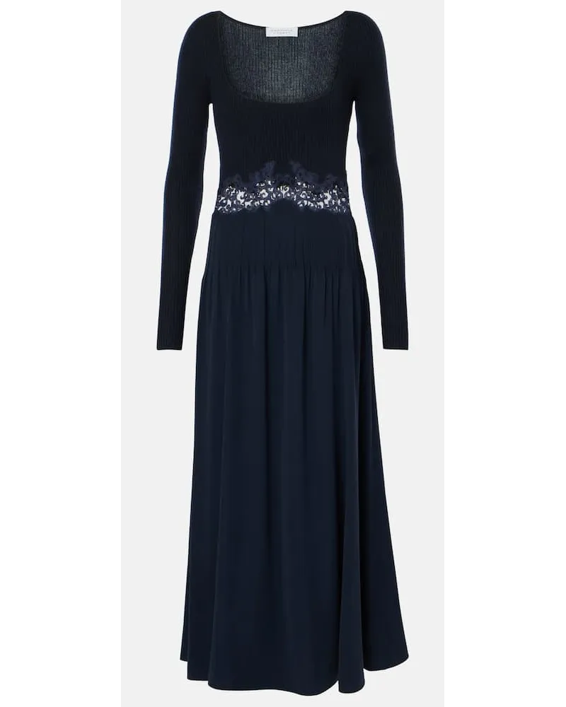 Gabriela Hearst Abito lungo Prior in seta Blu