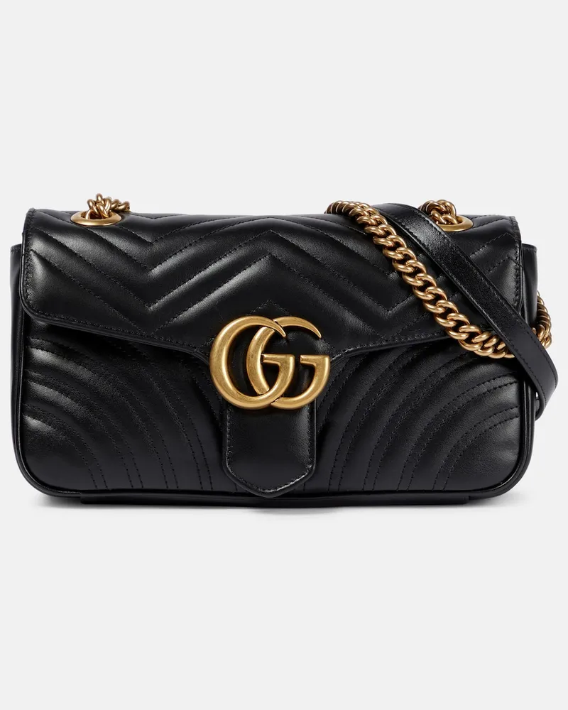 Gucci Borsa a tracolla GG Marmont Small in pelle matelassÃ Nero