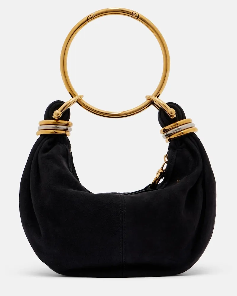 Chloé Chloé Borsa Bracelet Small in suede Nero