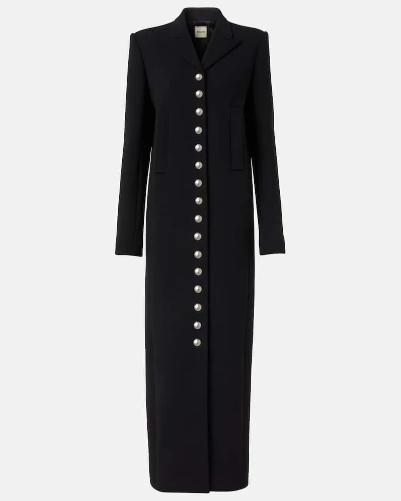 KHAITE Cappotto Saphra in misto lana Nero