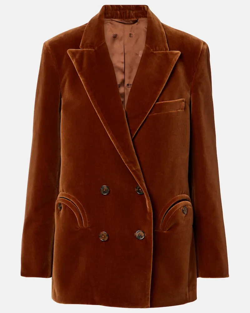 Blazé Milano Blazé Milano Blazer Everynight in velluto di cotone Marrone