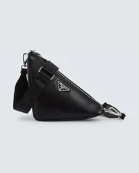 Prada Borsa a tracolla Triangle in pelle Nero