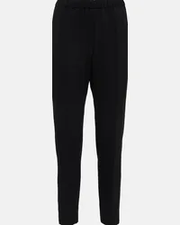 Dries van Noten Pantaloni slim Palmira in crêpe Nero