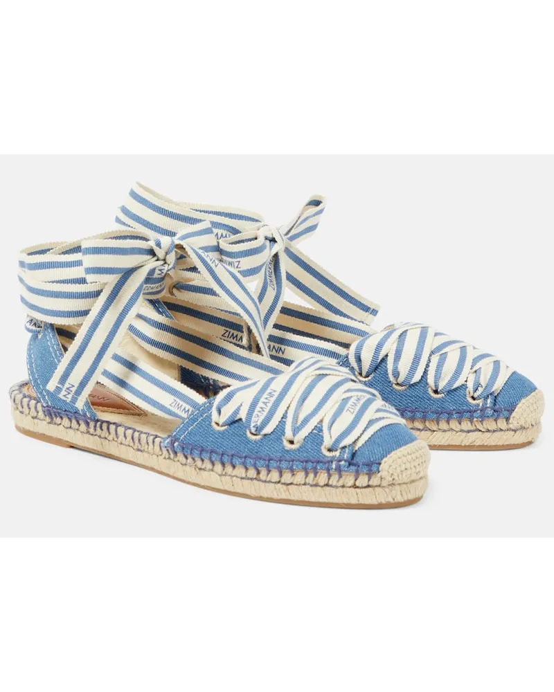 Zimmermann Espadrillas Sol in denim Blu
