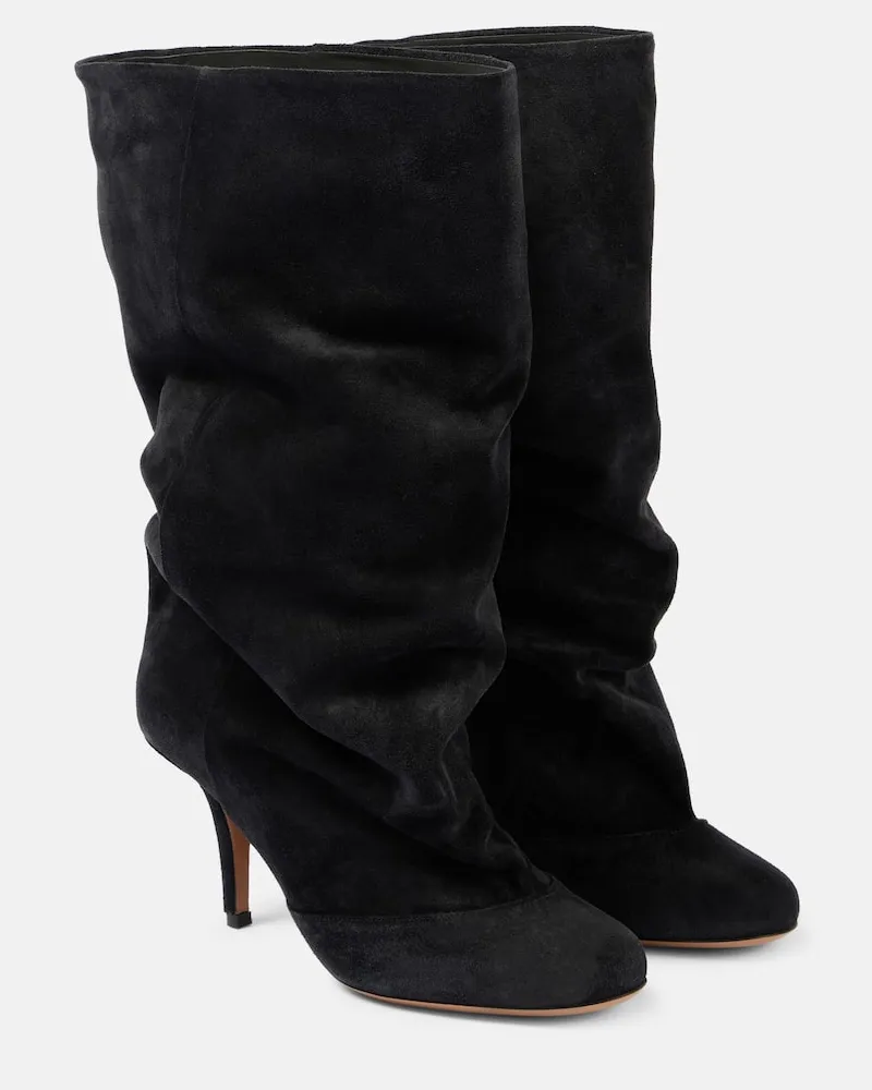 Paris Texas Stivali Esther 75 in suede Nero