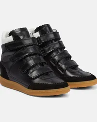 Isabel Marant Sneakers Bilsy in pelle e suede Nero