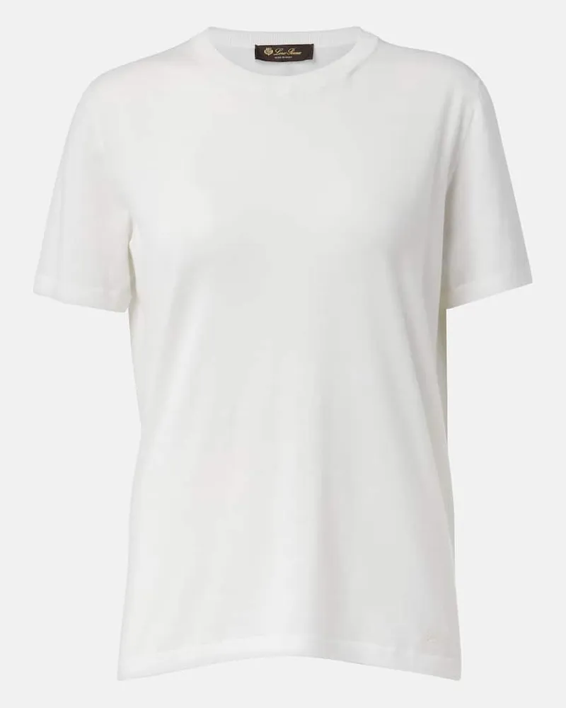 Loro Piana T-shirt Angera in cotone Bianco