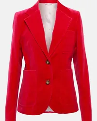 Victoria Beckham Blazer monopetto in velluto Rosa