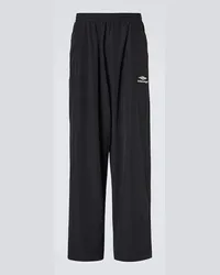 Balenciaga Pantaloni sportivi 3B Sports Icon in misto cotone Nero