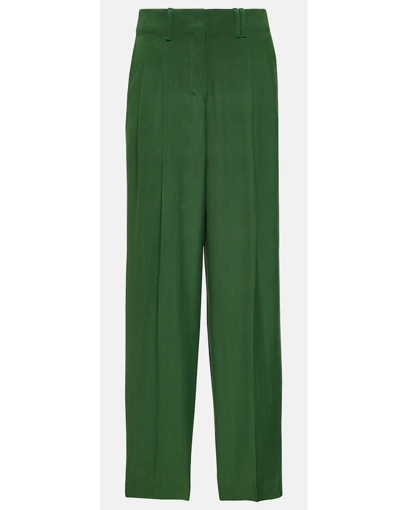 Jacquemus Pantaloni a gamba larga Titolo Verde