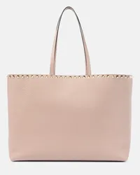 Valentino Garavani Shopper Rockstud Large in pelle Rosa