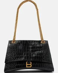 Balenciaga Borsa a spalla Crush Medium in pelle Nero