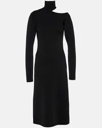 Ferragamo Abito midi in jersey Nero