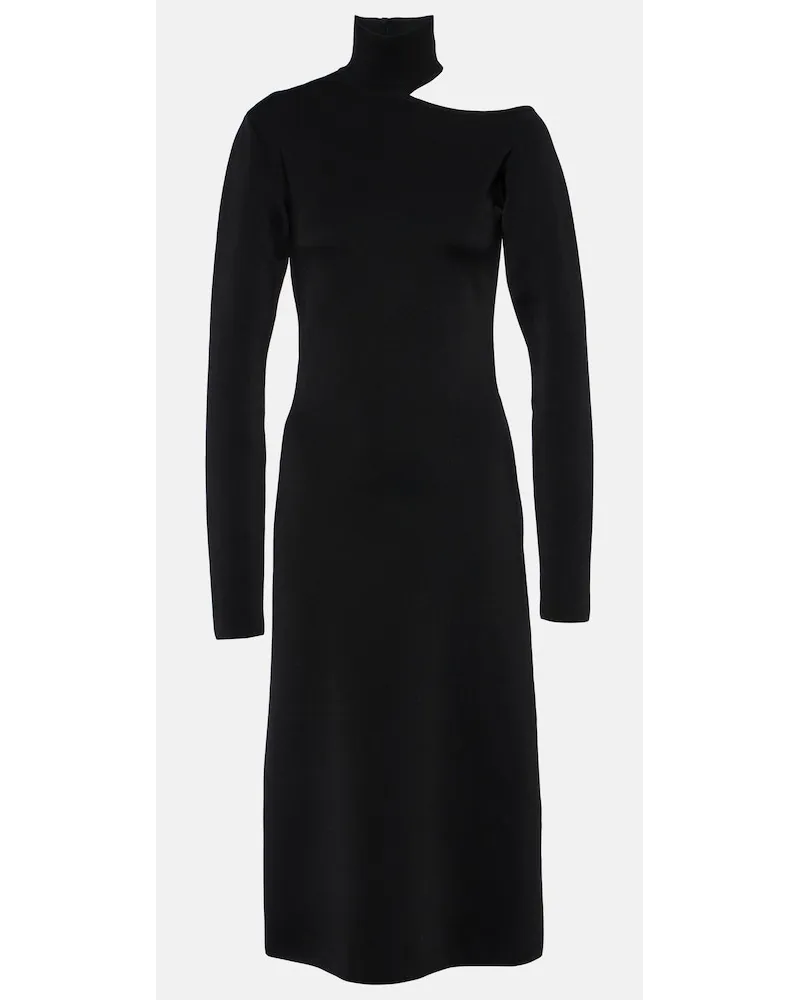 Ferragamo Abito midi in jersey Nero