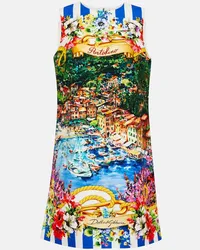 Dolce & Gabbana Miniabito Portofino in cotone con stampa Multicolore