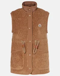 Moncler Piumino senza maniche Bost in teddy Beige