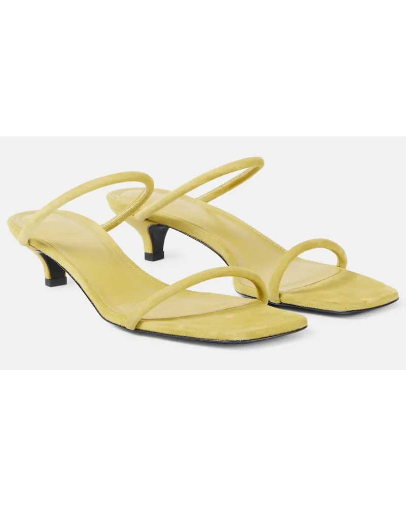 Totême Sandali The Minimalist 35 in suede Verde