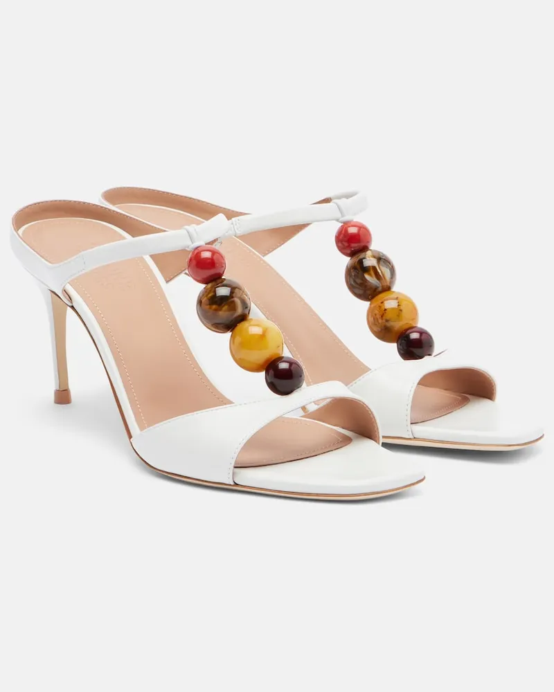 Malone Souliers Mules Lena in pelle Bianco