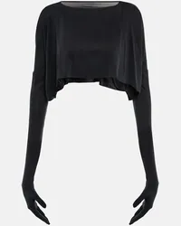 Maison Margiela Top cropped Nero