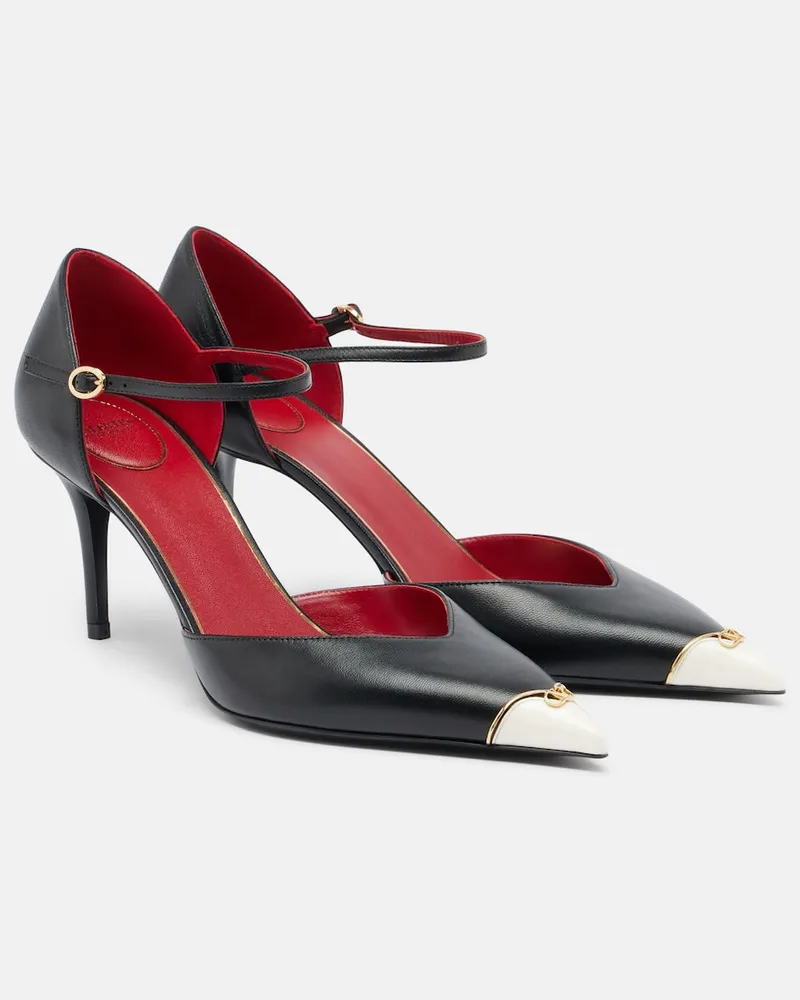Valentino Garavani Pumps D'Orsay Heartip in pelle Nero