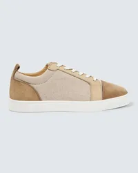 Christian Louboutin Sneakers in suede Neutro