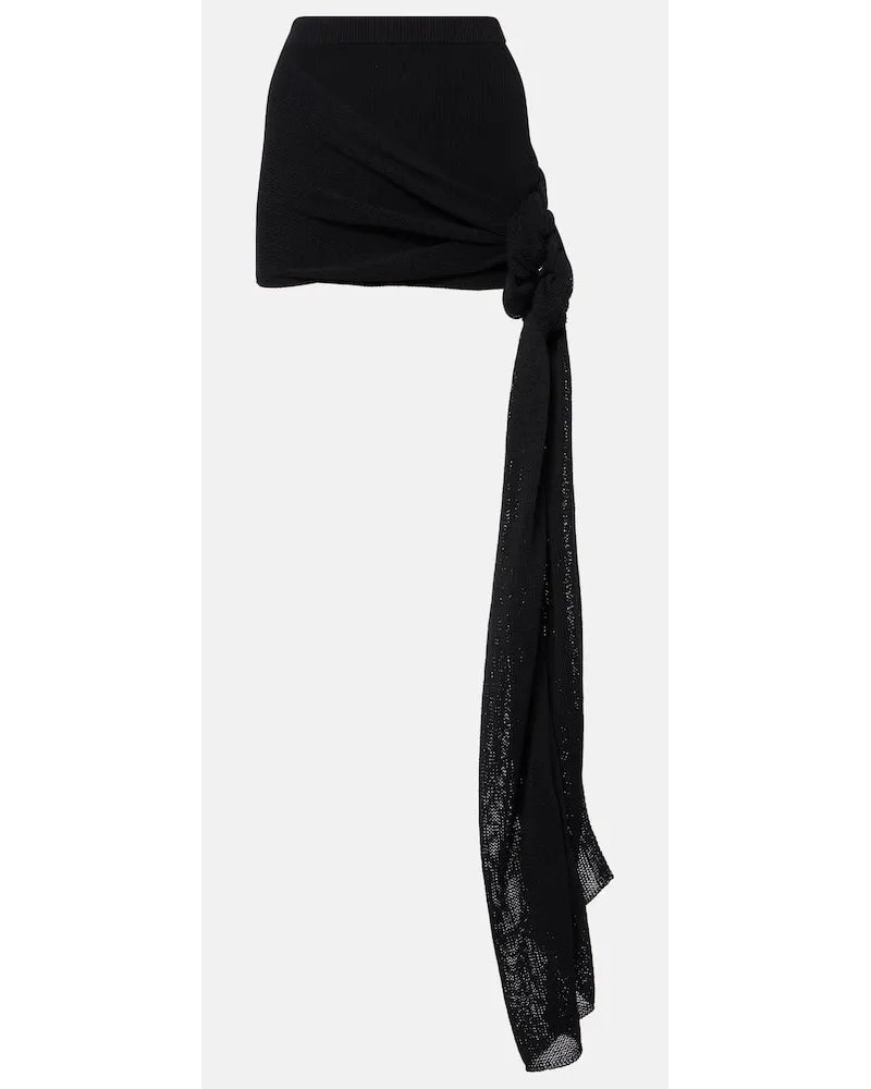 Aya Muse Minigonna in misto cotone Nero